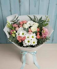 Букет цветов из:  Розы, Лизиантусы и Хризантемы в Иннополисе