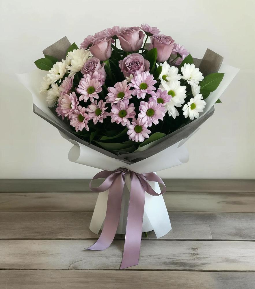 Букет цветов из: Хризантемы и Розы в Иннополисе