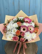 Букет цветов из:  Розы, Герберы и Хризантемы в Иннополисе