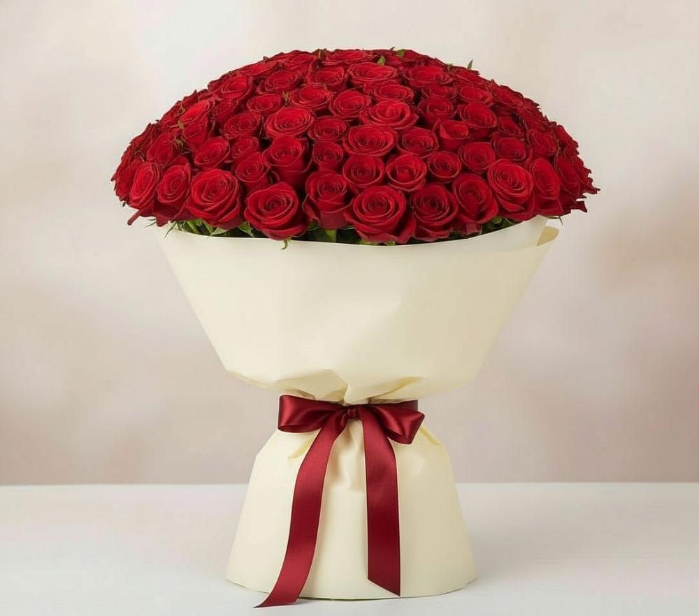Букет 101 Красная роза Милано в Иннополисе