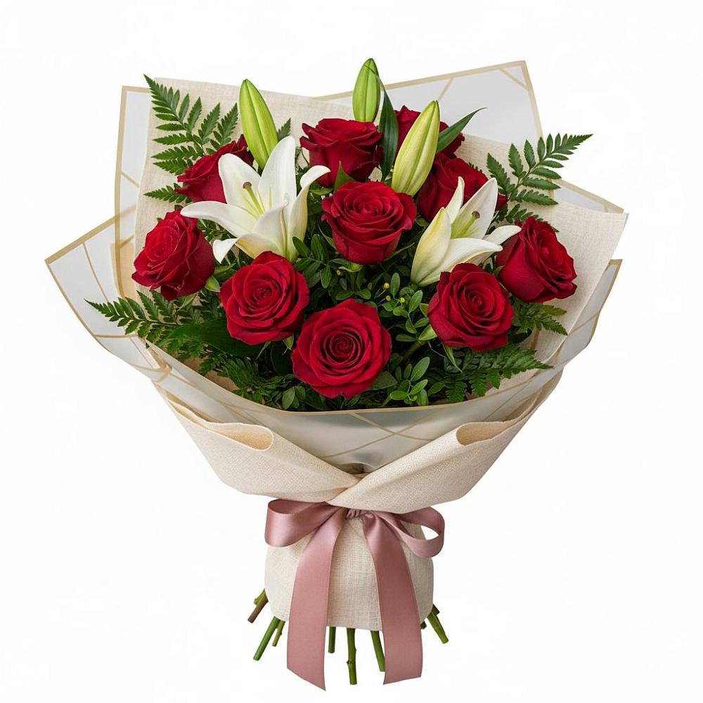 Букет цветов из: Лилии и Розы в Иннополисе