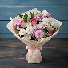 Букет цветов из:  Хризантемы, Альстромерии и Розы в Иннополисе