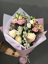 Букет цветов из:  Альстромерии, Розы и Лизиантусы #REPLACE_PRED# Иннополисе