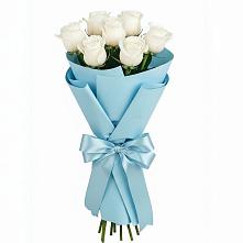 Букет 7 белых роз Проуд в Иннополисе