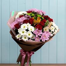 Букет цветов из:  Розы, Хризантемы и Альстромерии в Иннополисе