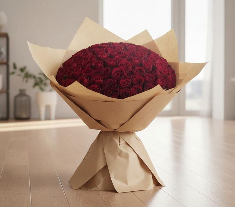 Букет 101 Красная роза в Иннополисе