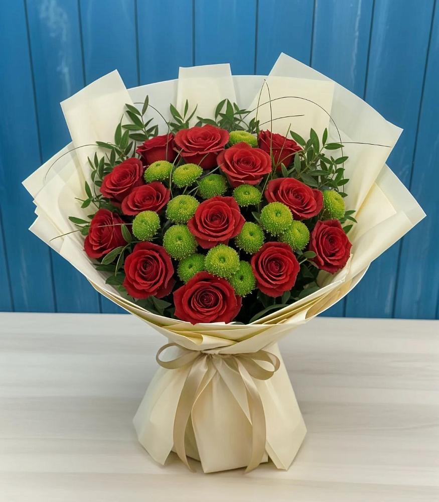 Букет цветов из: Розы и Хризантемы в Иннополисе